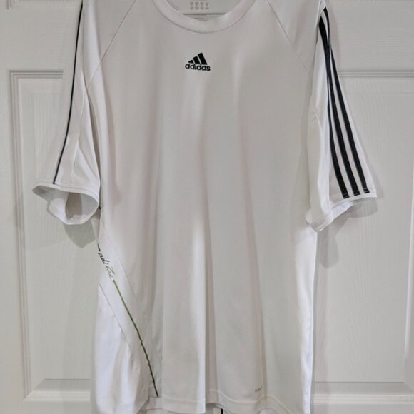 Adidas Men's adiPure Climalite Athletic Shirt, White, Size XL, Short Sleeve - Picture 2 of 16